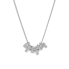 Hot-Selling 18K Gold-Plated copper High-Polish Lucky Number Angel Number Pendant Necklace