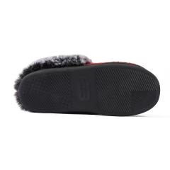 New Plaid fluffy slippers winter comfortable warm non-slip cotton slippers wholesale
