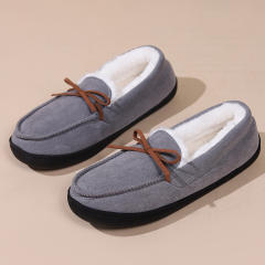 Women's Warm Casual Bean Shoes Women's Bow Round Head All-inclusive Household Wearing Cotton Shoes
