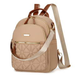 New Style Textile Backpack Women's Simple Casual Student Schoolbag All-match Large Capacity Travel Backpack