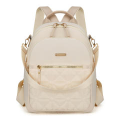 New Style Textile Backpack Women's Simple Casual Student Schoolbag All-match Large Capacity Travel Backpack