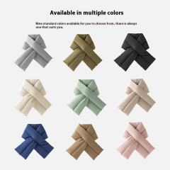 Winter Warm Cross Scarf for Women Thickeneded Scarf for Men