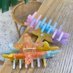 New Ocean Starfish Acetic Acid Grab Clip Diamond Multicolor holiday hair claw clips