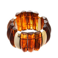 Acrylic Asymmetrical Splicing Geometric Bracelet Retro Exaggerated hand jewelry for women