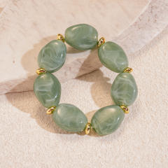 Acrylic Irregular Oval Bracelet Exaggerated Hand Jewelry for women
