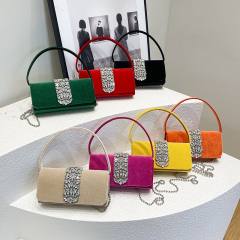 Diamond bag women's rhinestone evening bag all-match wedding handbag purse bag
