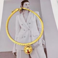 New fashion collar simple ball pendant gold silver collar stainless steel choker