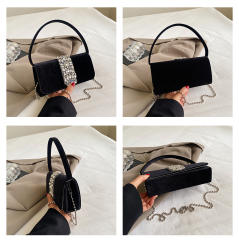 Diamond bag women's rhinestone evening bag all-match wedding handbag purse bag