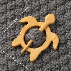 New Brooch pin with wooden animal pattern wooden animal Brooch gift
