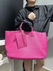 Hot Selling Women's Fashionable Soft Leather Tote Bag Large Capacity Solid Color handbag