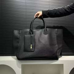 Hot Selling Women's Fashionable Soft Leather Tote Bag Large Capacity Solid Color handbag