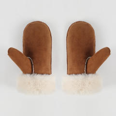 Autumn Winter Suede Hat Plush Thickened Ear Protection Hat Warm Rabbit Fur Gloves Outdoor Cold Protection suit