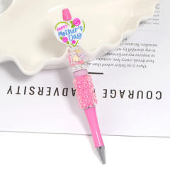 Creative New Cartoon Rotating Beaded Pen Heavy Glitter High-Value New Ins Style Bead Pen Ballpoint Pen