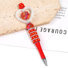 Creative New Cartoon Rotating Beaded Pen Heavy Glitter High-Value New Ins Style Bead Pen Ballpoint Pen