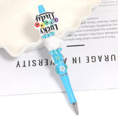 Creative New Cartoon Rotating Beaded Pen Heavy Glitter High-Value New Ins Style Bead Pen Ballpoint Pen