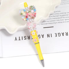 Creative New Cartoon Rotating Beaded Pen Heavy Glitter High-Value New Ins Style Bead Pen Ballpoint Pen
