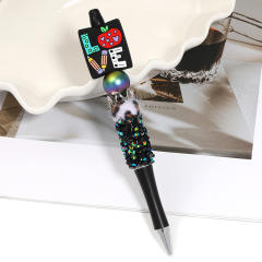 Creative New Cartoon Rotating Beaded Pen Heavy Glitter High-Value New Ins Style Bead Pen Ballpoint Pen