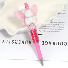 Creative New Cartoon Rotating Beaded Pen Heavy Glitter High-Value New Ins Style Bead Pen Ballpoint Pen