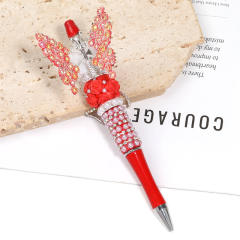 Creative New Cartoon Rotating Beaded Pen Heavy Glitter High-Value New Ins Style Bead Pen Ballpoint Pen