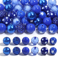 Hot Sale 20mm Multicolor Crystal Beads Candy Color Rhinestone Beads