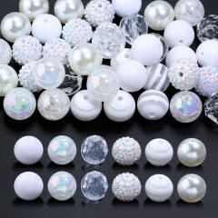 Hot Sale 20mm Multicolor Crystal Beads Candy Color Rhinestone Beads