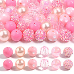 Hot Sale 20mm Multicolor Crystal Beads Candy Color Rhinestone Beads