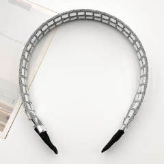 Square Sequin Headband Women's Hair Accessible Luxury Headwear Hair Accessories Wholesale