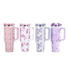Prosperity Series Stanley 40oz Car Cup 304 Stainless Steel Insulated Cup Large Capacity Car Ice Cup with Handle