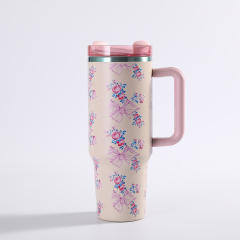 Prosperity Series Stanley 40oz Car Cup 304 Stainless Steel Insulated Cup Large Capacity Car Ice Cup with Handle