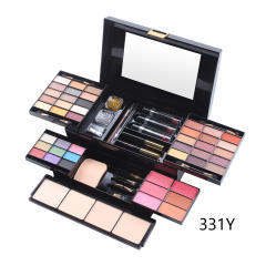 Makeup 39-Color Matte Eye Shadow Box Makeup Box Blush Highlighter Powder Box Multi-Functional Contouring Palette