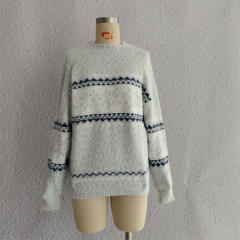 Christmas Knitwear 2025 Autumn Winter Hot Style Half Turtleneck Chenille Snowflake sweater