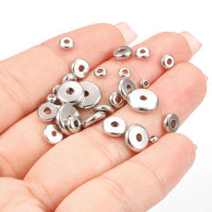 Stainless steel spacer beads diy jewelry accessories necklace bracelet beaded loose beads 20pcs/pack