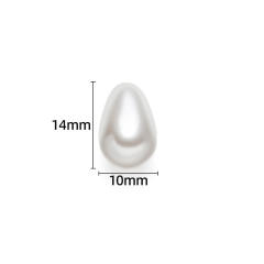 ABS pearl imitation pearl bead diy jewerlry accessory drop pearl accessory 20pcs/pack