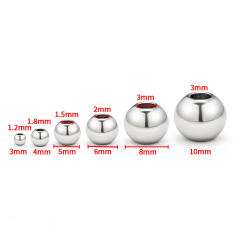 Non-Fading Stainless Steel Separated Beads DIY Necklace Bracelet accessory 100pcs/pack