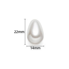 ABS pearl imitation pearl bead diy jewerlry accessory drop pearl accessory 20pcs/pack