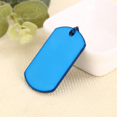 Stainless Steel Dog Tag Titanium Steel Military Tag Pendant Metal Pet Listing Advertising Gift Necklace Engraving