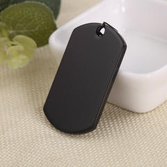 Stainless Steel Dog Tag Titanium Steel Military Tag Pendant Metal Pet Listing Advertising Gift Necklace Engraving
