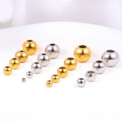 Non-Fading Stainless Steel Separated Beads DIY Necklace Bracelet accessory 100pcs/pack