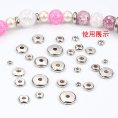 Stainless steel spacer beads diy jewelry accessories necklace bracelet beaded loose beads 20pcs/pack