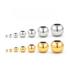 Non-Fading Stainless Steel Separated Beads DIY Necklace Bracelet accessory 100pcs/pack