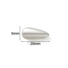 ABS pearl imitation pearl bead diy jewerlry accessory drop pearl accessory 20pcs/pack