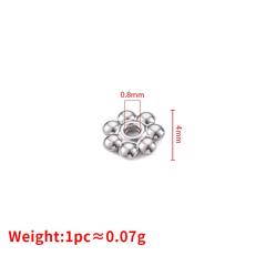 Stainless steel 18k gold color retaining snowflake spacer handmade DIY beaded bracelet necklace jewelry accessories 20pcs/pack