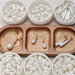 ABS pearl imitation pearl bead diy jewerlry accessory drop pearl accessory 20pcs/pack