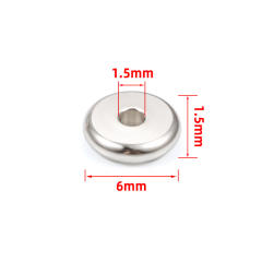 Stainless steel spacer beads diy jewelry accessories necklace bracelet beaded loose beads 20pcs/pack