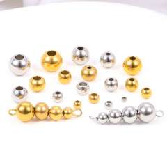 Non-Fading Stainless Steel Separated Beads DIY Necklace Bracelet accessory 100pcs/pack
