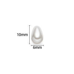 ABS pearl imitation pearl bead diy jewerlry accessory drop pearl accessory 20pcs/pack