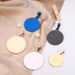 Stainless Steel Dog Tag Titanium Steel Military Tag Pendant Metal Pet Listing Advertising Gift Necklace Engraving