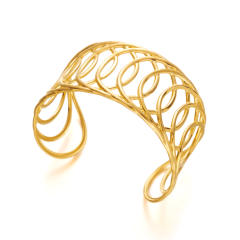 Personalized Stainless Steel Versatile Simple cuff bangle Bracelet for Women