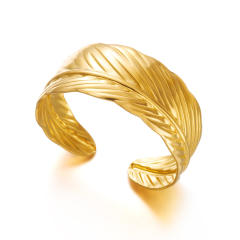 Personalized Stainless Steel Versatile Simple cuff bangle Bracelet for Women