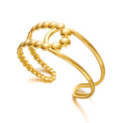 Personalized Stainless Steel Versatile Simple cuff bangle Bracelet for Women